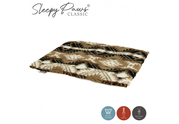 Ancol Sleepy Paws Self Heating Pad Aztec