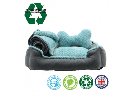 Ancol Recycled Blue Bed Set