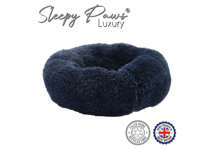 Ancol Super Plush Donut Bed Navy