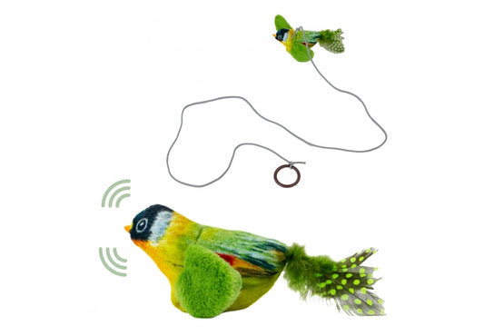 Ancol Catnip Toy Chirping Greenfinch