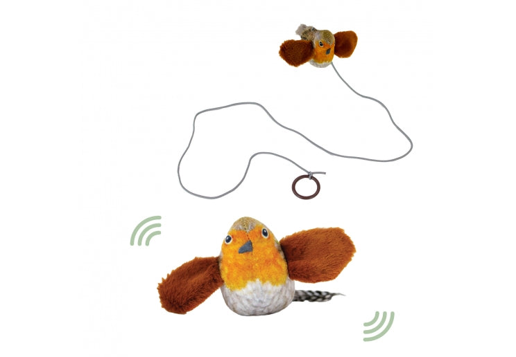 Ancol Catnip Toy Chirping Robin