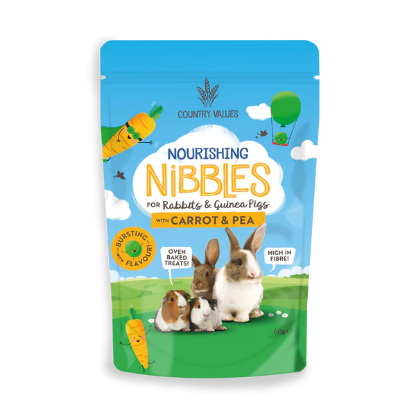 Country Values Nourishing Nibbles Carrot & Pea 60g