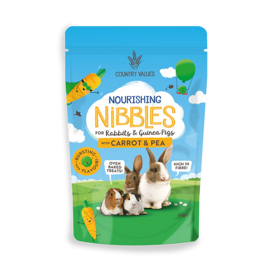 Country Values Nourishing Nibbles Carrot & Pea 60g