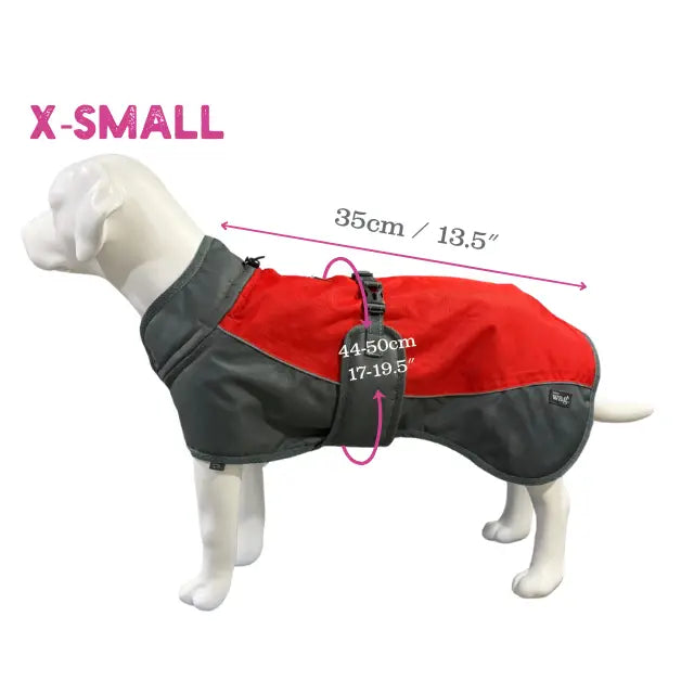 Henry Wag Waterproof Coat Red
