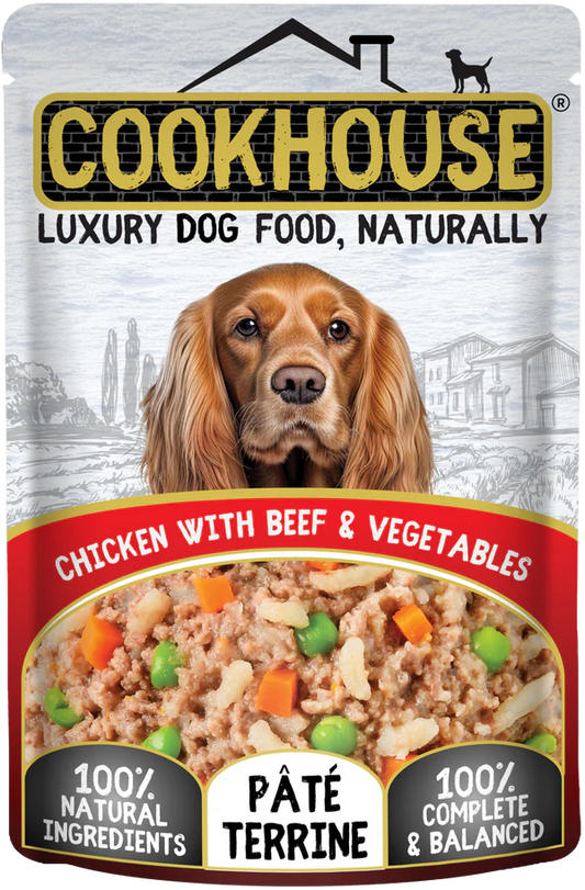 Cookhouse Dog Wet Chicken Beef & Veg Terrine 100g