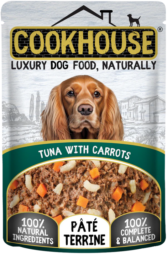 Cookhouse Dog Wet Tuna with Carrots Terrine 100g