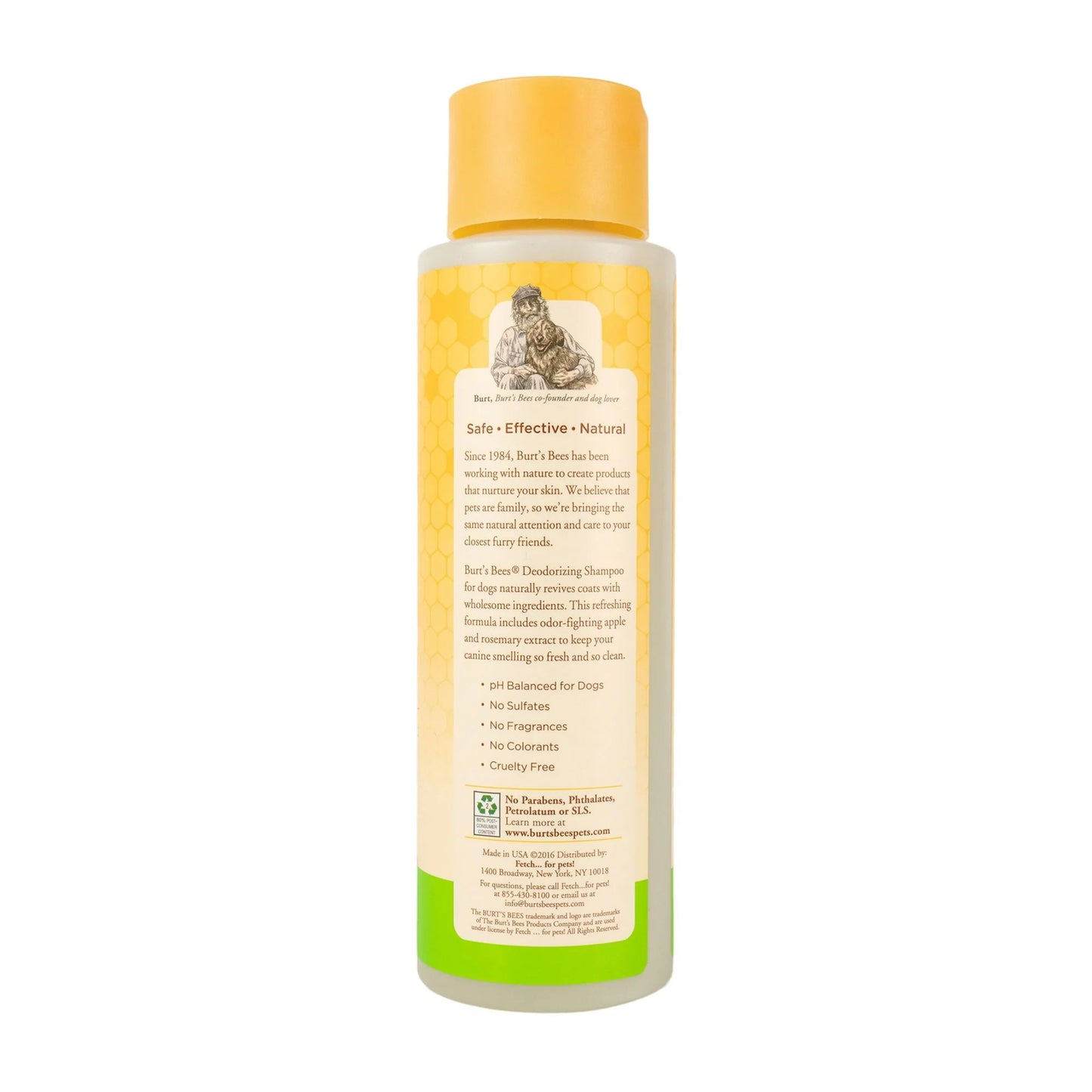 Burts Bees Deodorizing Shampoo For Dogs 16oz