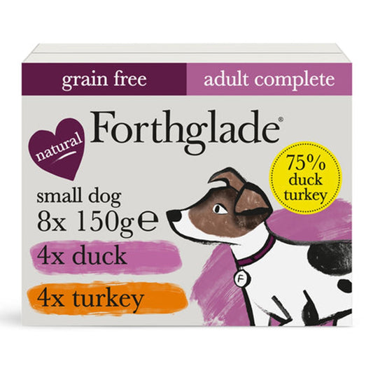 Forthglade Sml Dog Grain Free Turkey & Duck 8x150g