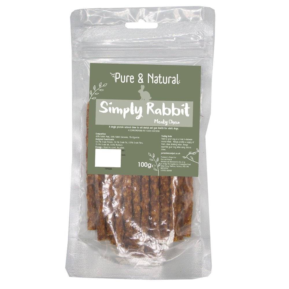 Pure & Natural Rabbit Sticks 100g