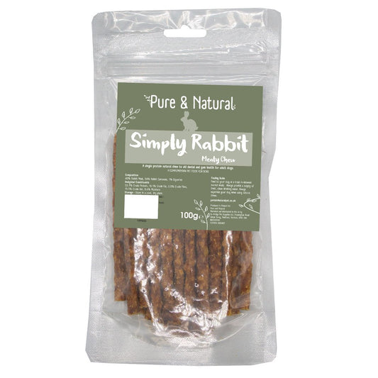Pure & Natural Rabbit Sticks 100g