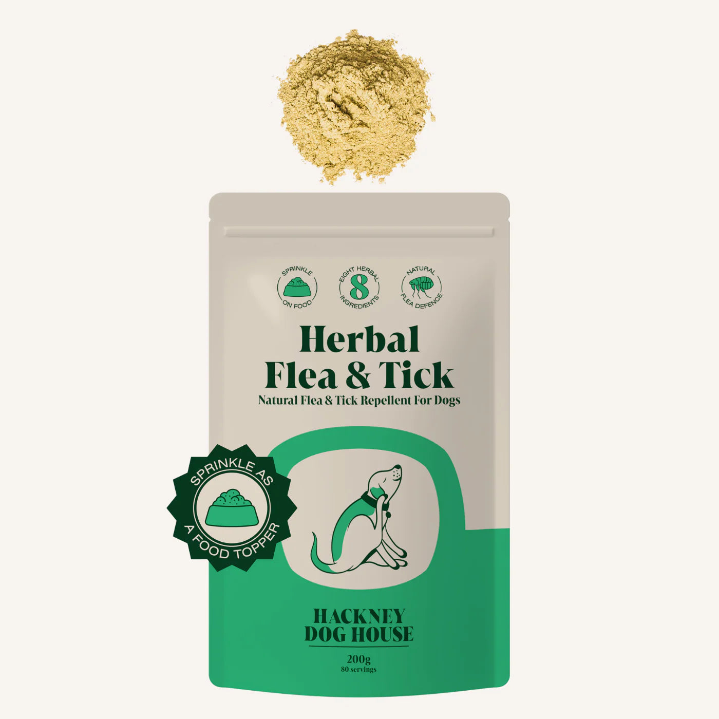 Hackney Natural Flea & Tick Powder 200g