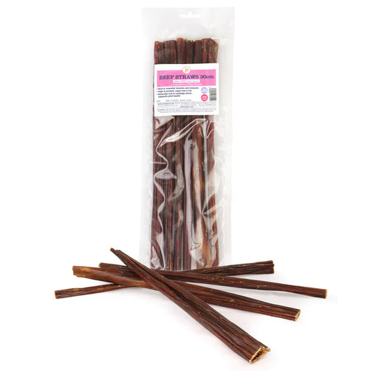 JR Beef Straws 30cm pk6