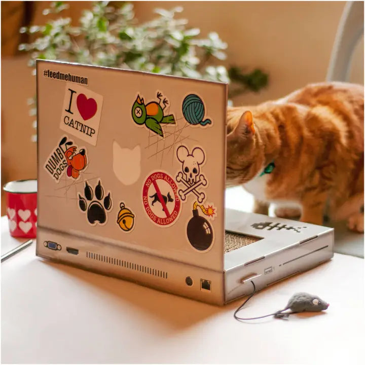 Cat Playhouse Laptop Scratch Pad