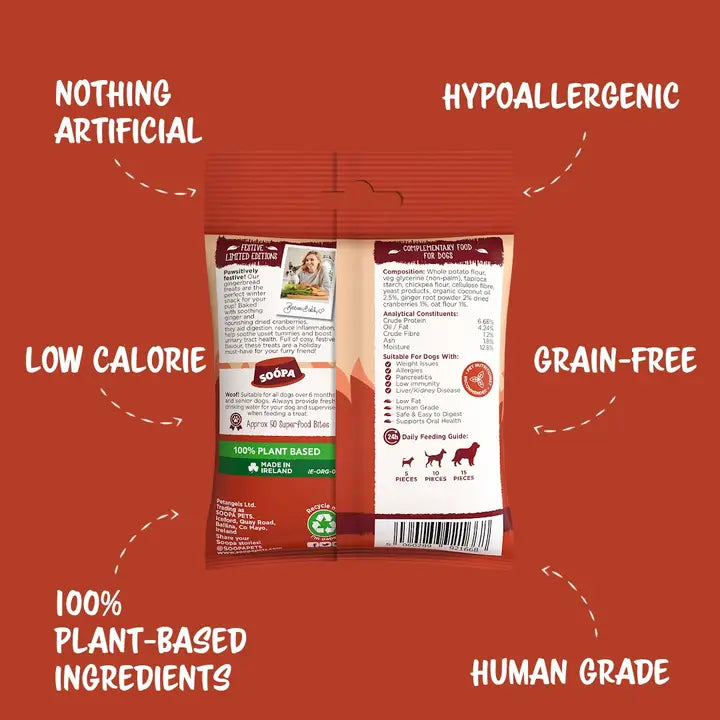 Soopa Gingerbread Biscuit Bites 50g