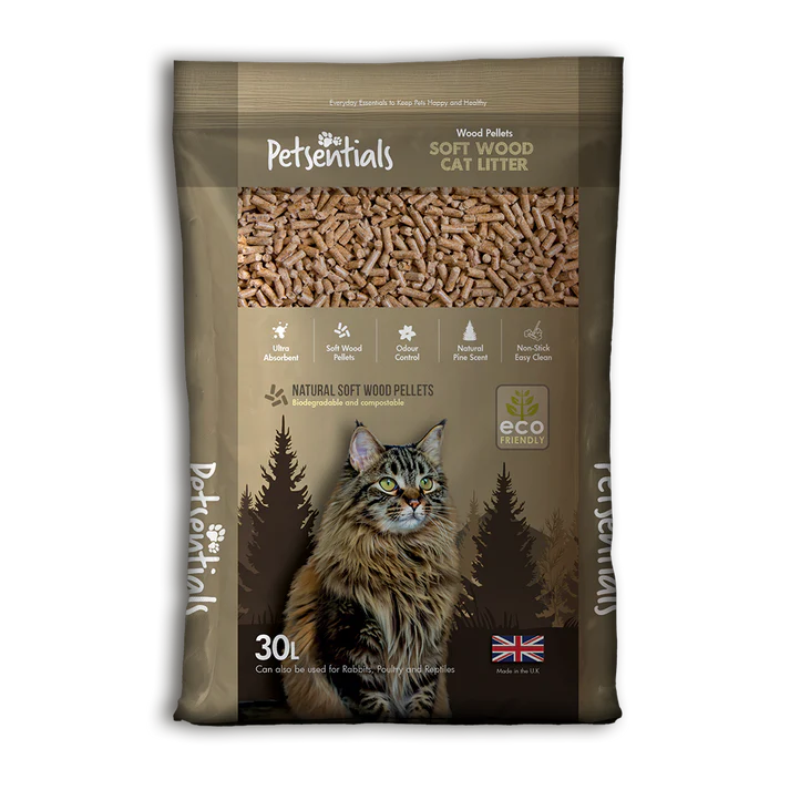 Petsentials Woodbased Cat Litter 30ltr