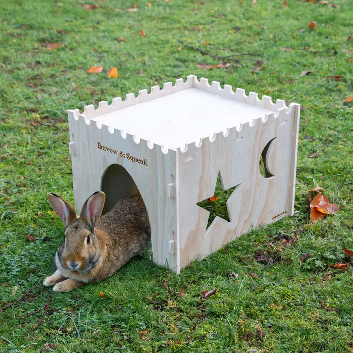 Ancol Burrow & Squeak Wooden Pet Castle