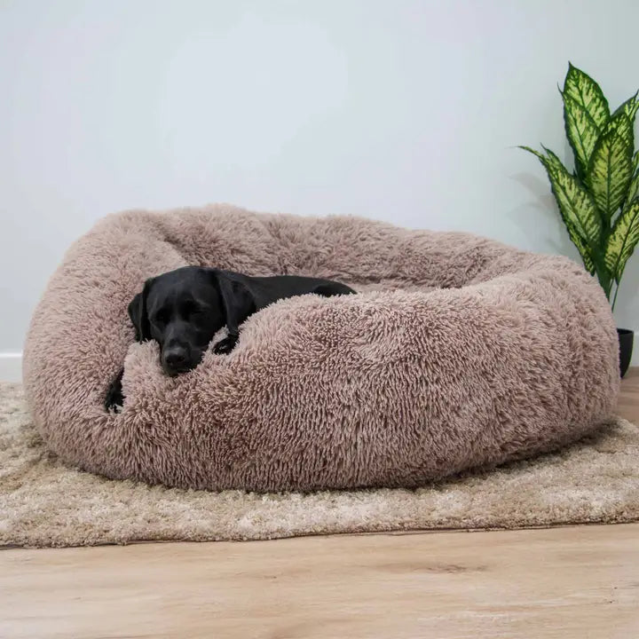 Ancol Giant Plush Donut Bed Oatmeal 130cm