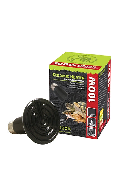 Komodo Ceramic Heat Emitter Black 100W