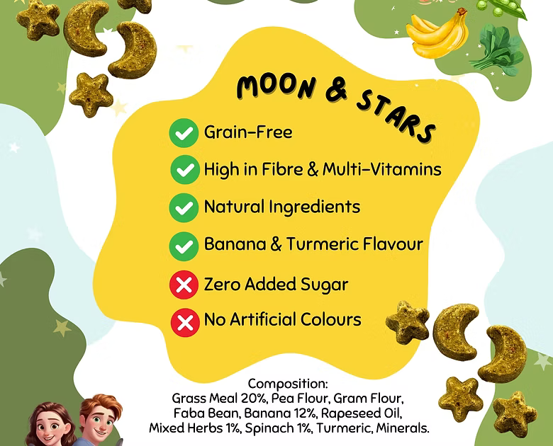 Chewy Chews Moon & Stars Treats 90g