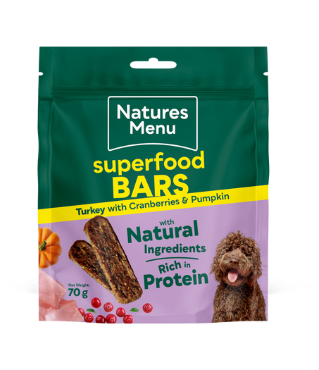 Natures Menu Dog Superfood Bars 70g - Turkey