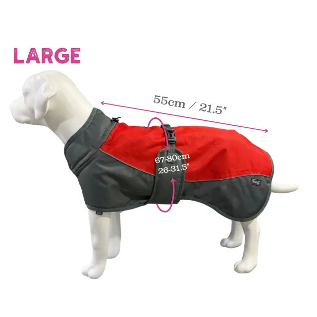 Henry Wag Waterproof Coat Red