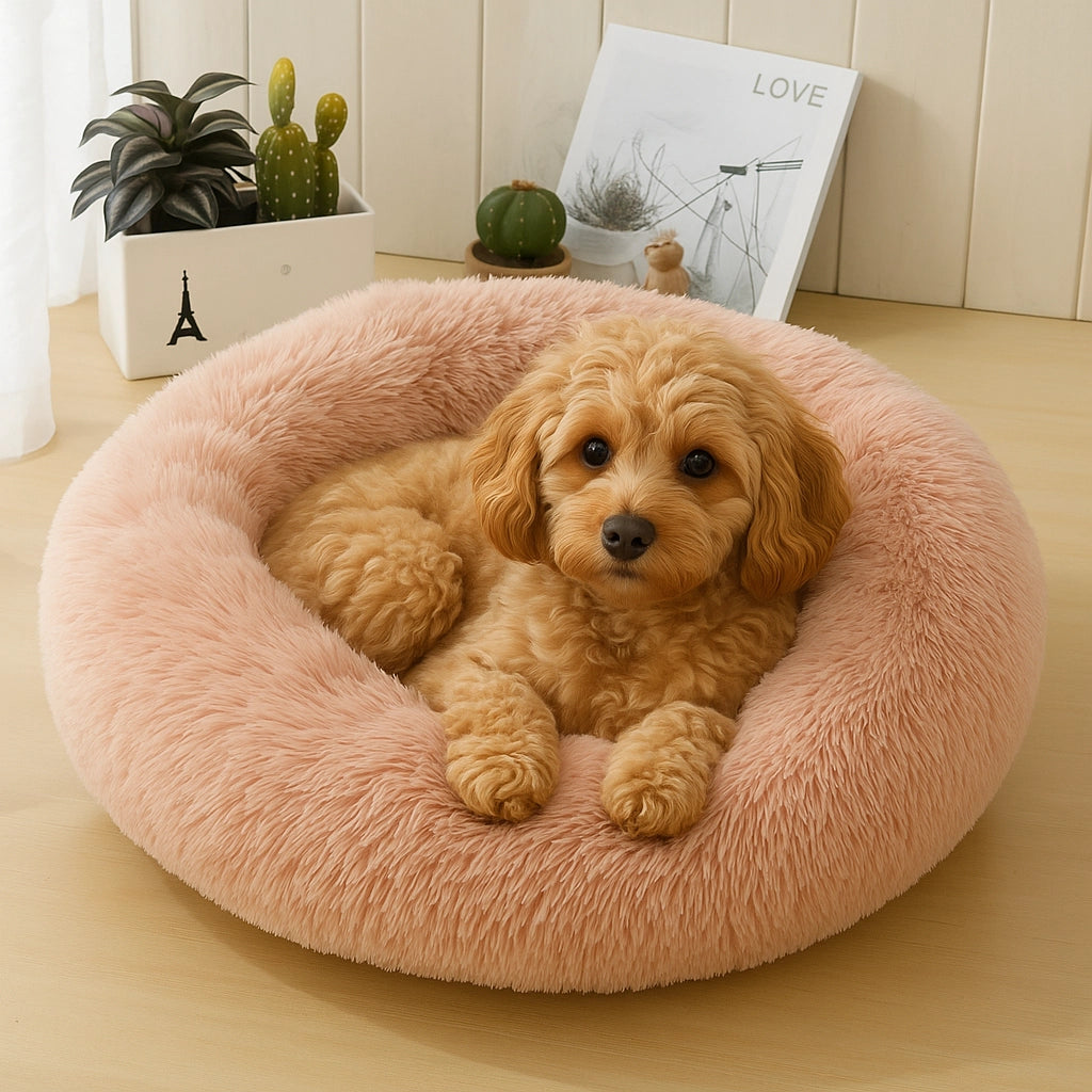 Pet Wiz Donut Bed Pink -