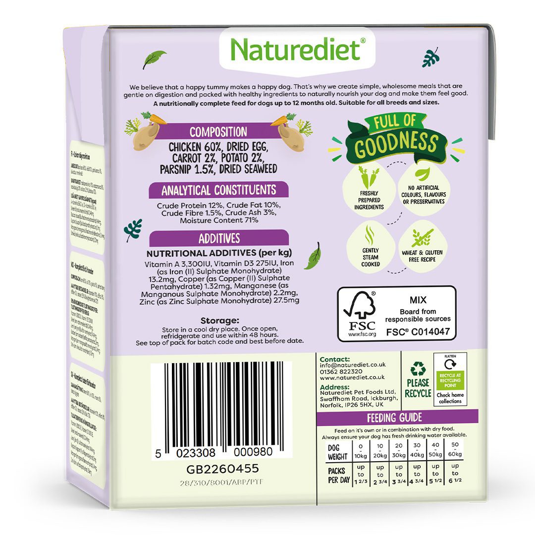 Naturediet Grain Free Puppy 390g