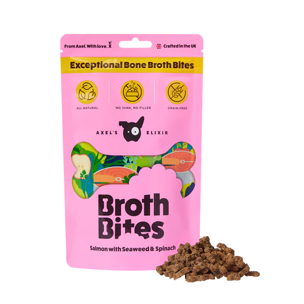 Axels Elixir Broth Bites Salmon with Seaweed 100g