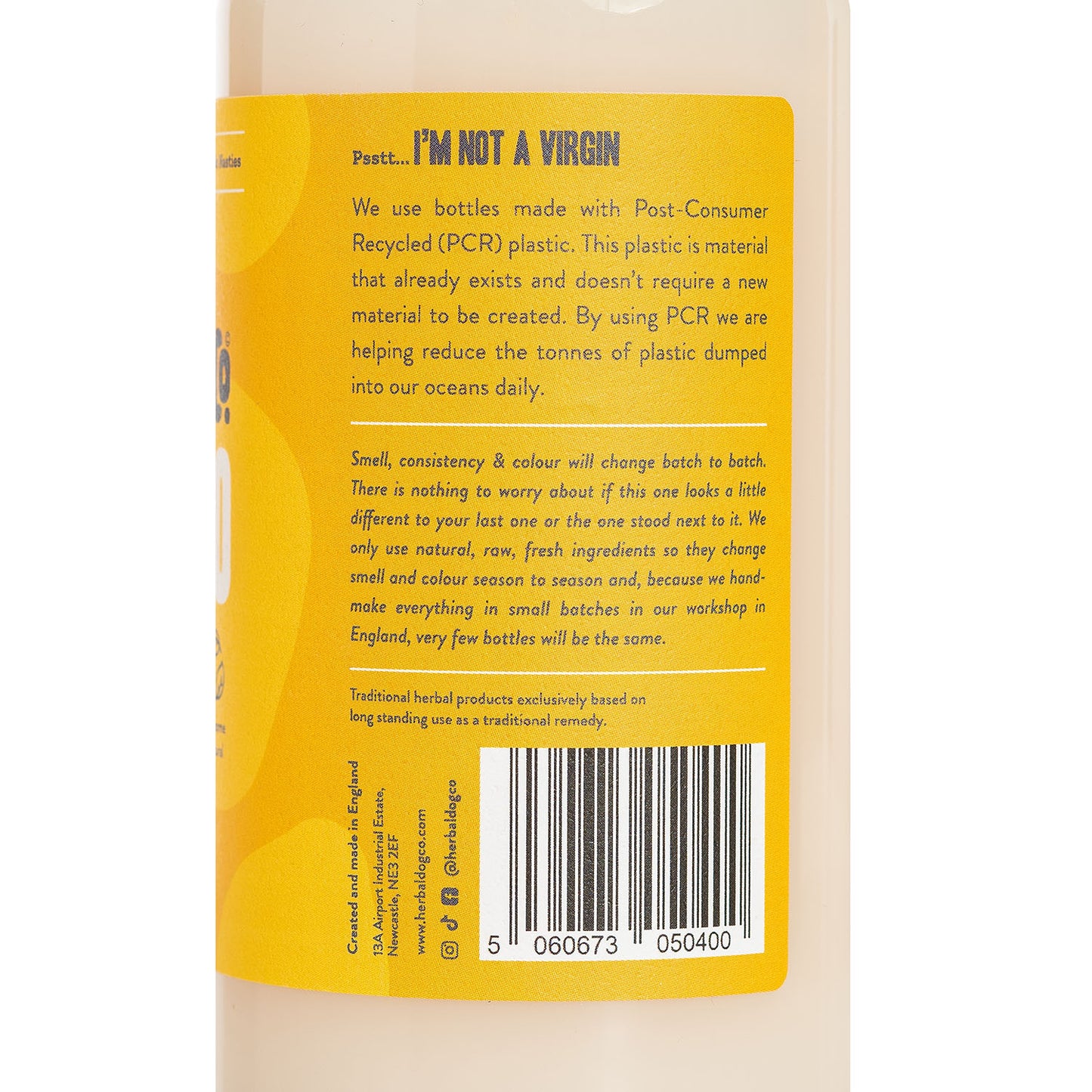 Herbal Dog Co Dry Shampoo Baby Powder 250ml