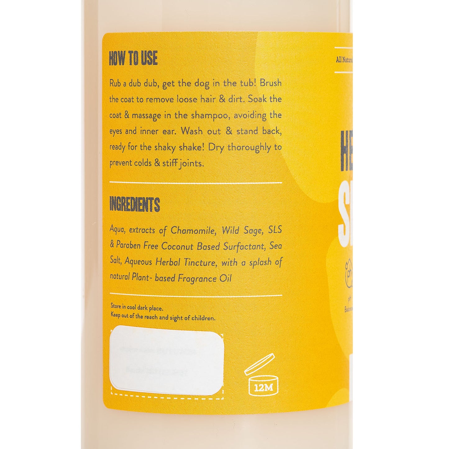 Herbal Dog Co Dry Shampoo Baby Powder 250ml