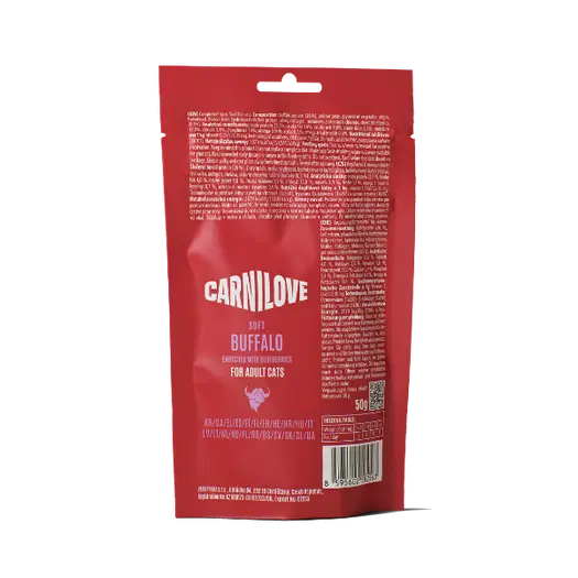 Carnilove Cat Soft Treats Buffalo with Blueberries