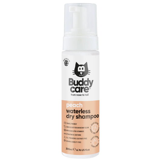Buddycare Waterless Cat Shampoo Peach 200ml