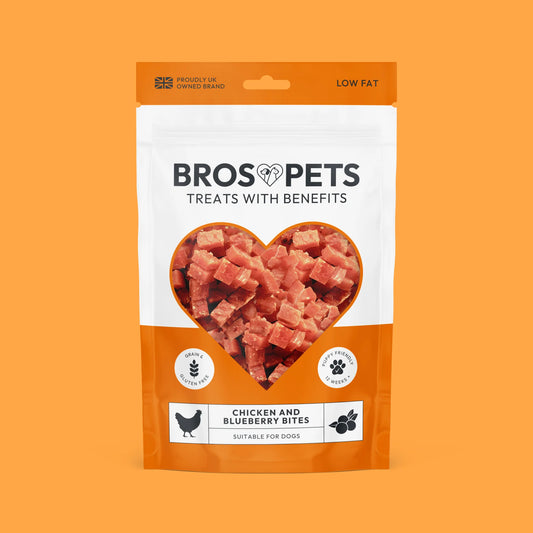 Bros Pets Chicken with Blueberry Bites 100g
