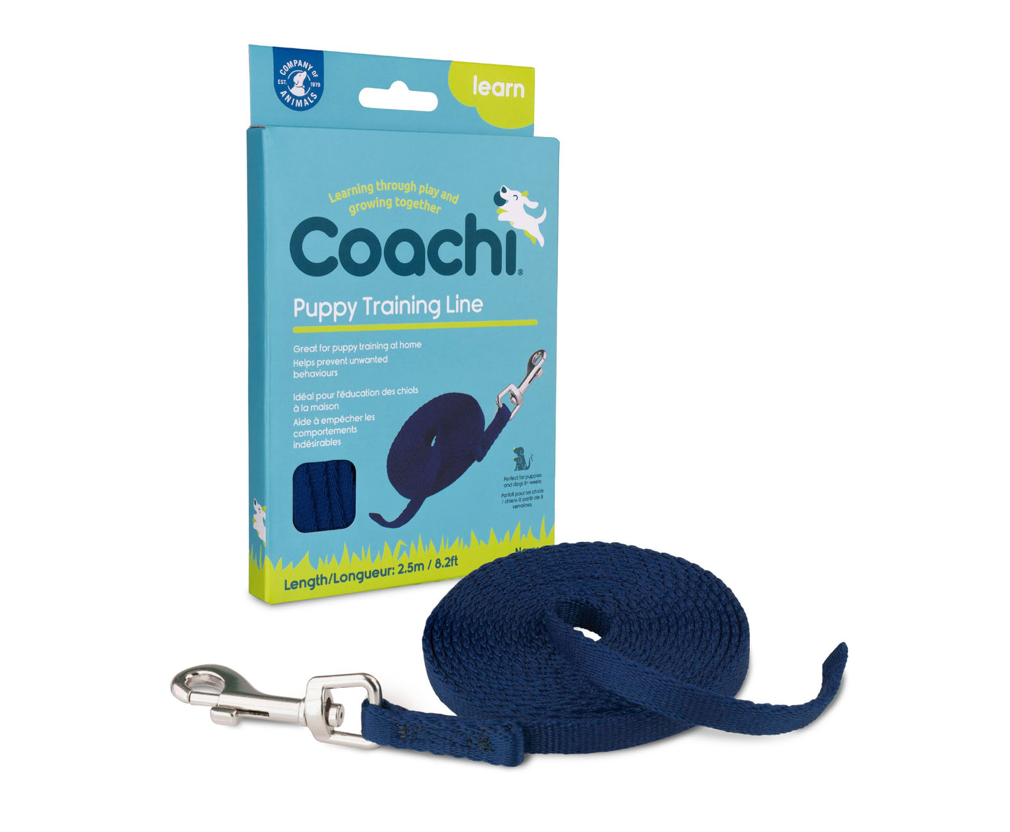 Company of Animals Coachi Training Line Navy 2.5m