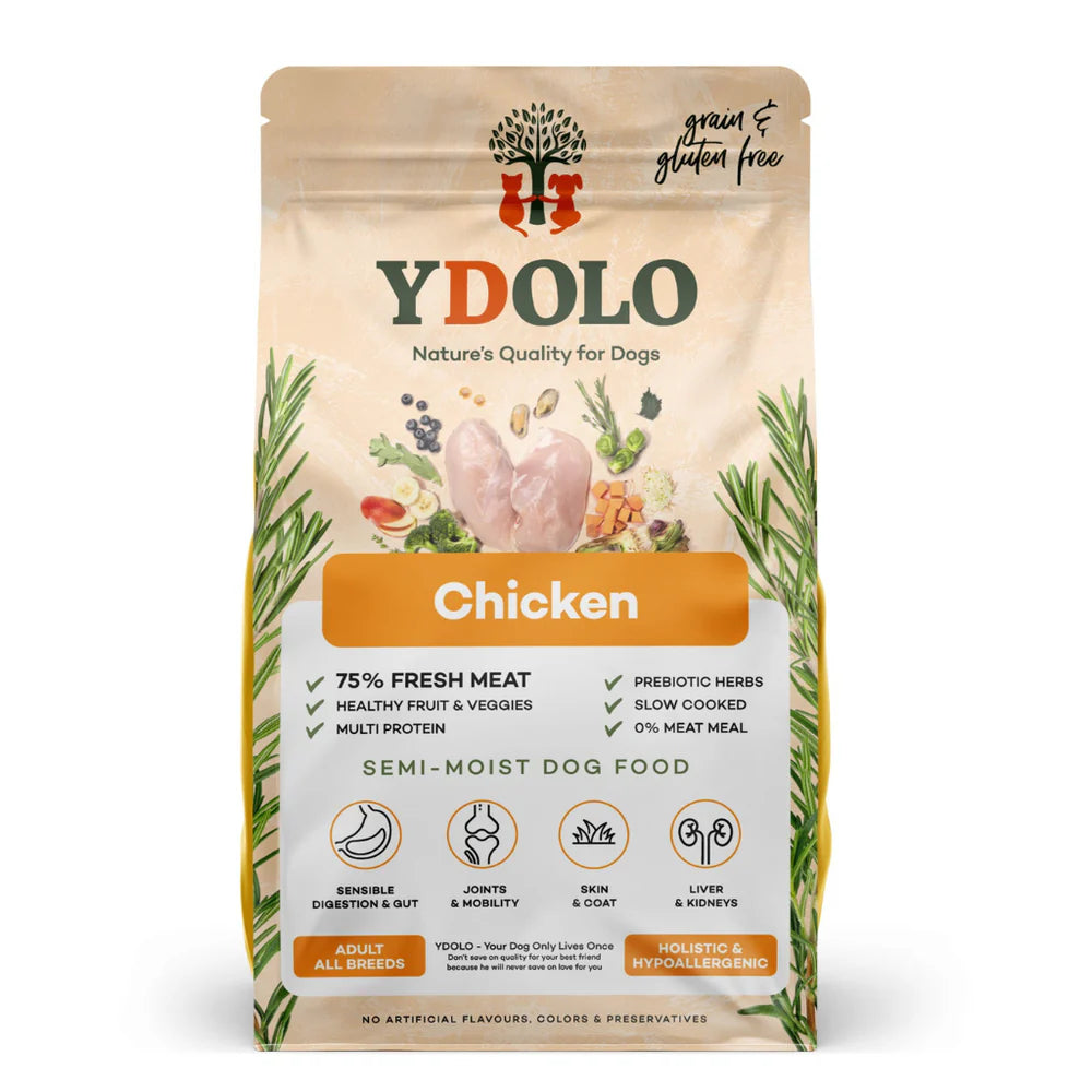Ydolo Chicken Semi-Moist Dog Food 2.5kg