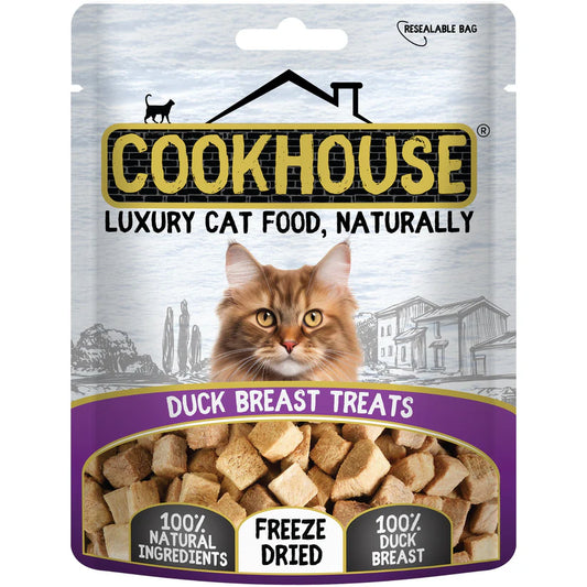 COOKHOUSE Luxury Cat Treats - Freeze Dried Duck
