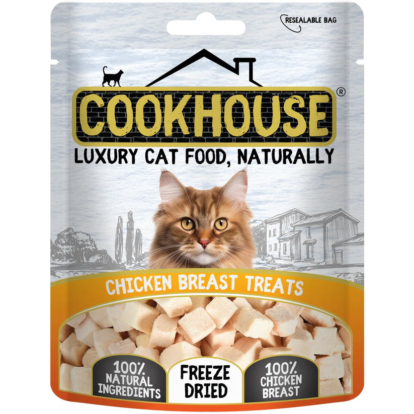 COOKHOUSE Luxury Cat Treats - Freeze Dried Chicken