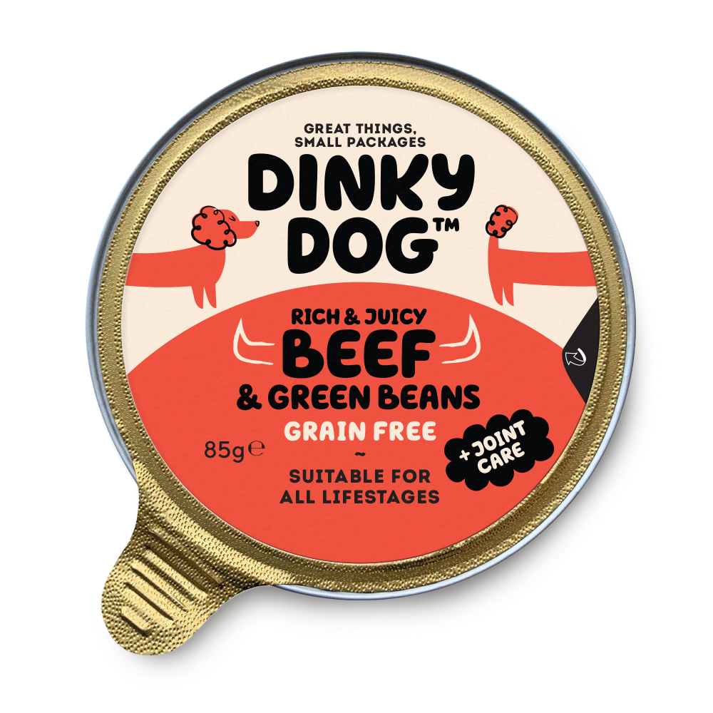 Dinky Dog Beef & Green Beans 85g