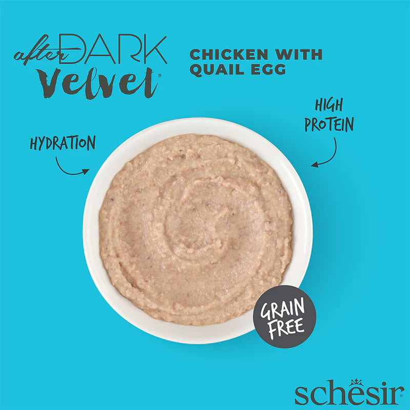 Schesir Dark Velvet Chicken & Quail Egg 80g