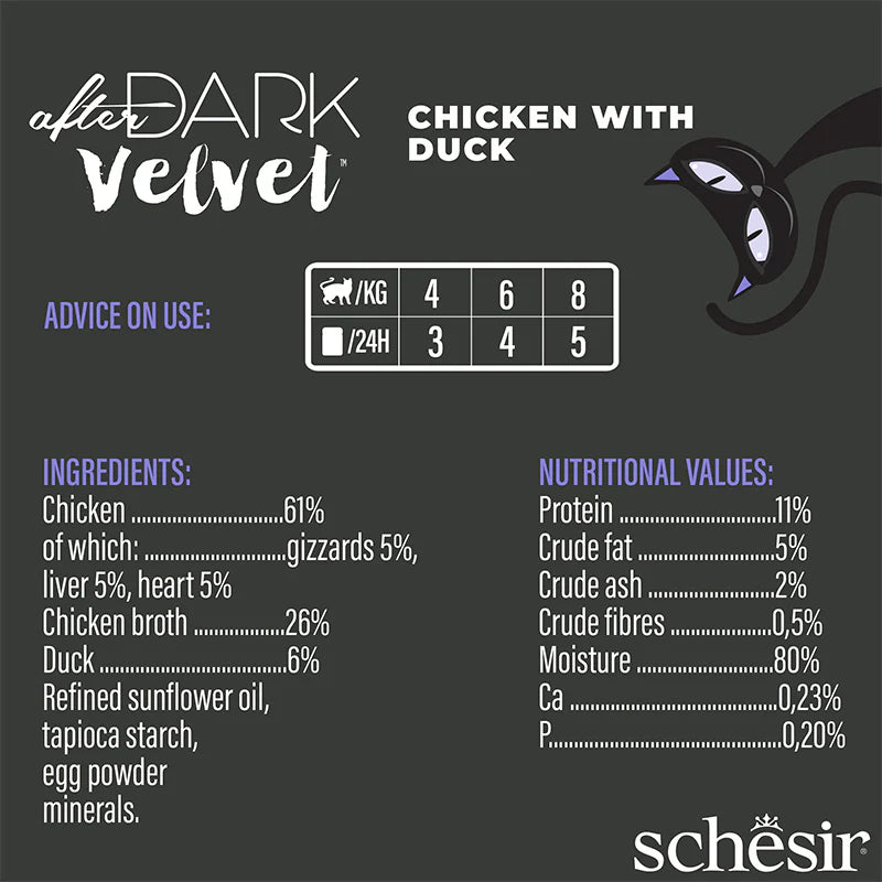 Schesir Dark Velvet Chicken & Duck 80g