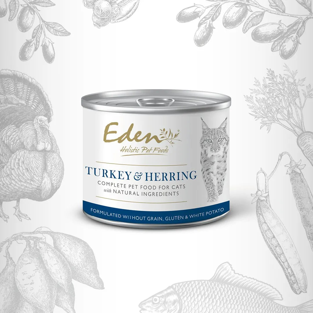 Eden Wet Cat Food Turkey & Herring 200g