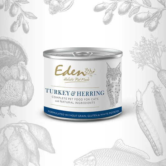 Eden Wet Cat Food Turkey & Herring 200g