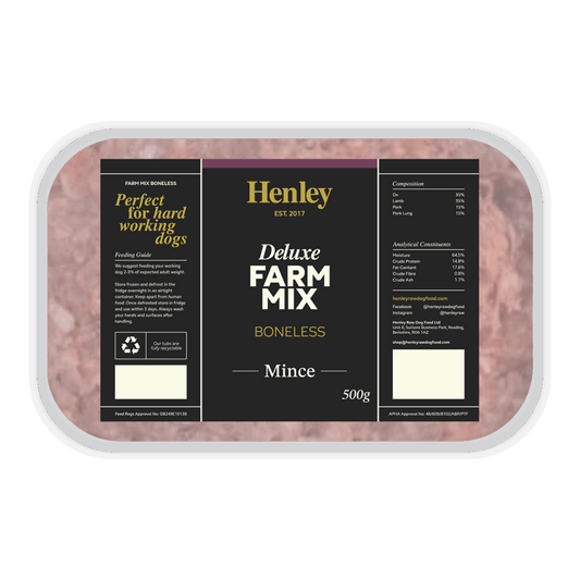 Henley Raw Deluxe Boneless Farm Mix 500g