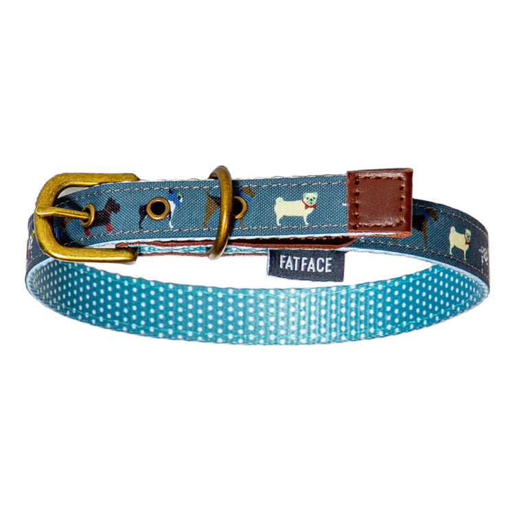 FatFace Marching Dogs Collar Large