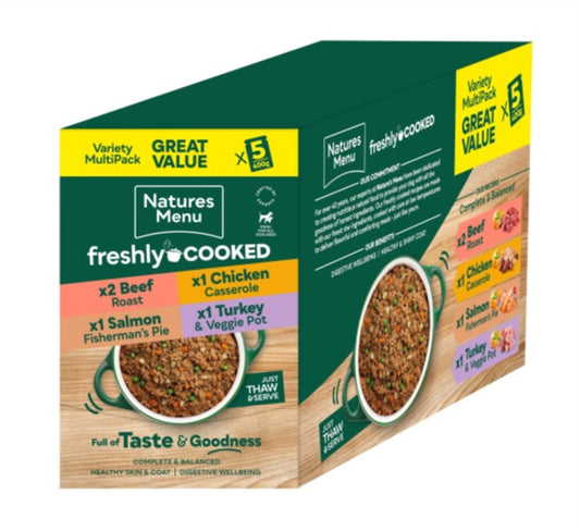Natures Menu Freshly Cooked Variety Multi Pack 5x 400g