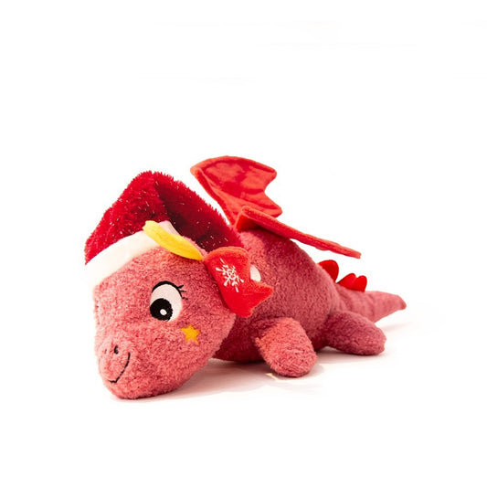 Great&Small Pink Christmas Dragon Toy
