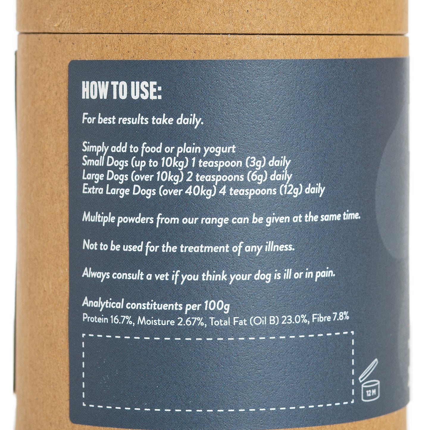 Herbal Dog Powder Herbacare Gut 250ml