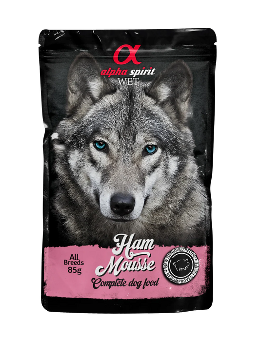 Alpha Spirit Ham Pate Complete Dog Food 85g