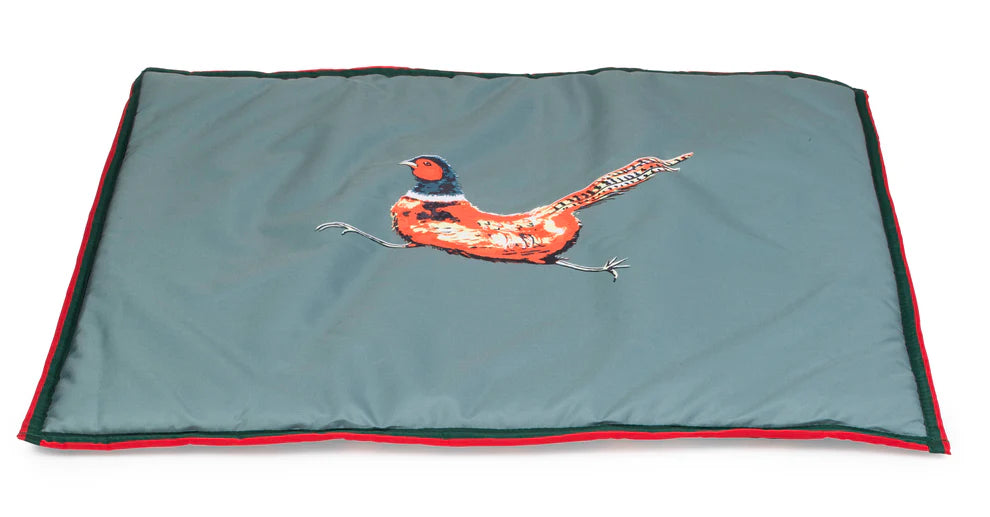 House of Paws Green Pheasant Boot Mat - S/M