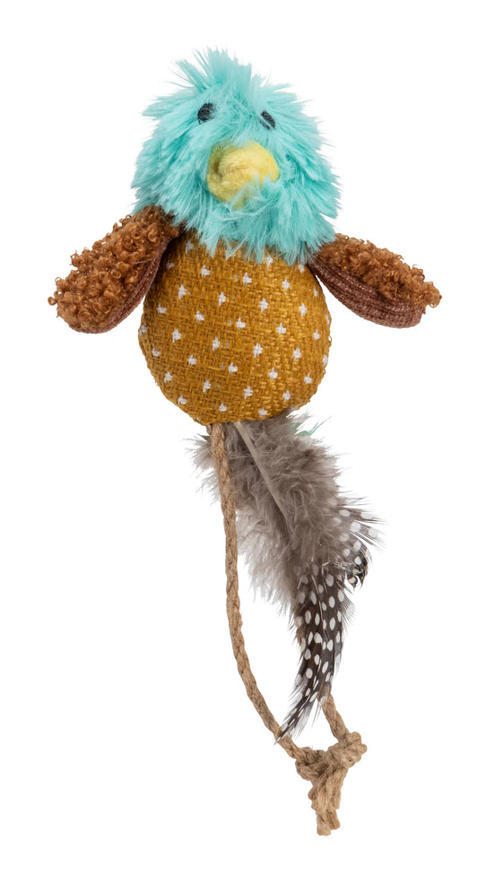 House of Paws Green Bird Feather Cat Toy